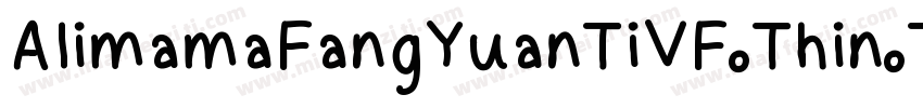 AlimamaFangYuanTiVF Thin Thin字体转换